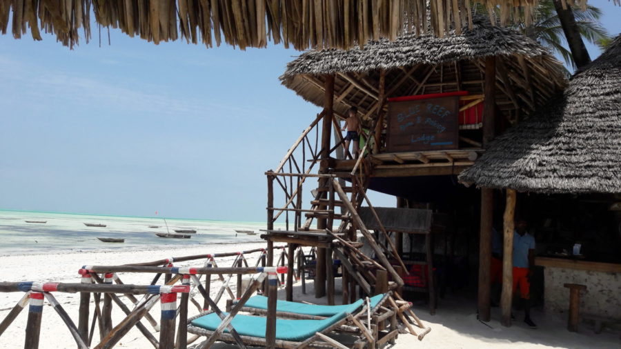 struttura vista mare del Blue Reef Lodge